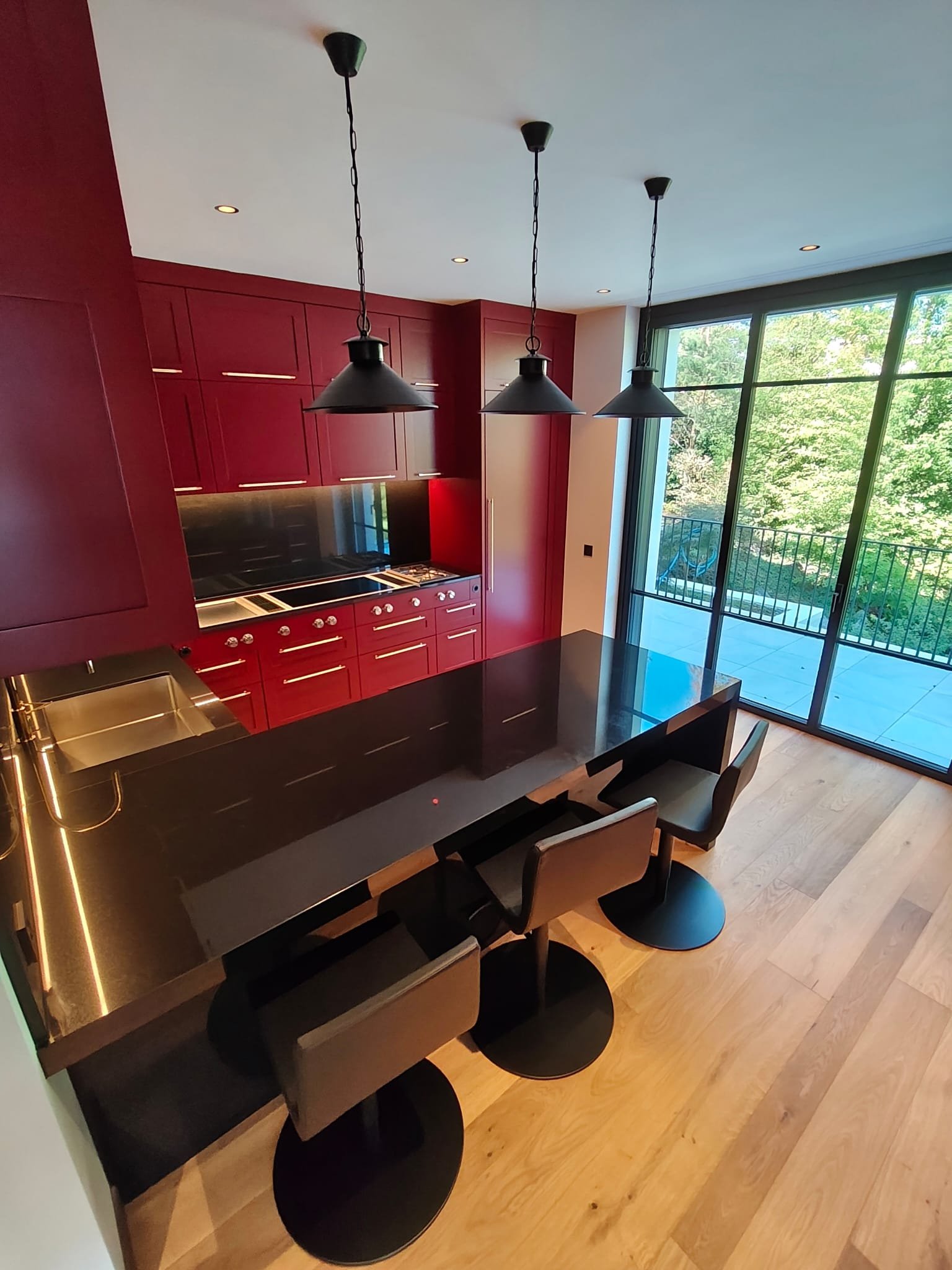 Luxury Red Kitchen